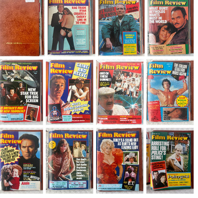 11 x Film Review Magazine 1982 near Full Year in Binder Paul Newman Stallone