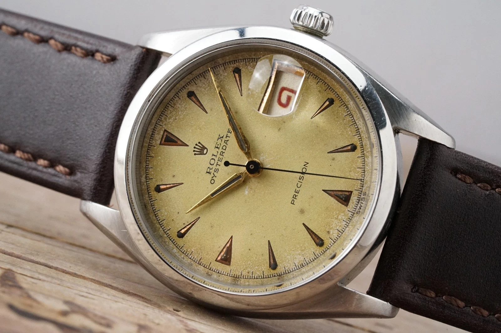 Serviced Vintage ROLEX OysterDate 6294 Original Dial 34mm cal.740 c.1953 #1474