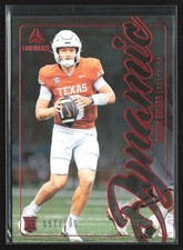 Quinn Ewers 2025 Panini Luminance Dynamic Rookies Orange RC /100 #10 Miami