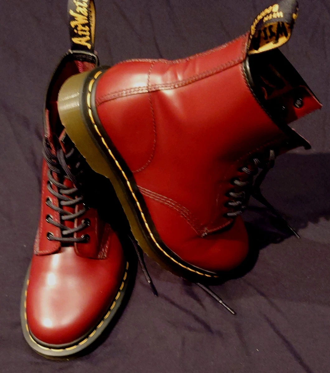 dr martens 1460 cherry red products for sale | eBay UK