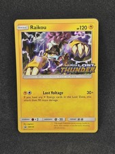 Pokémon Lost Thunder Raikou SM150 Prerelease Promo Holo LP on eBay