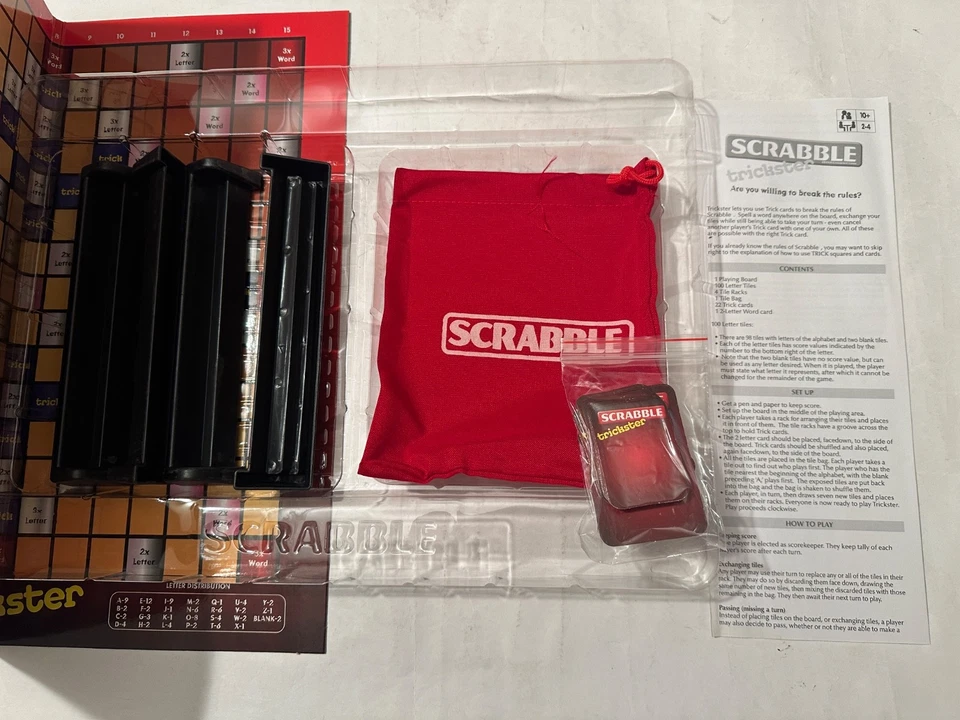 Scrabble Trickster - 2010 - Word Tile Family Board Game - Mattel / New (other) - Image 4 of 4