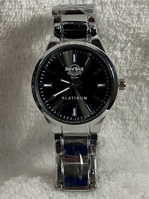 Hard Rock Hotel & Casino Biloxi ''Platinum'' Quartz Watch In Silver Tone, New
