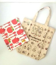 Rilakkuma Cafe Tote Bag Pouch Set Beige 2 Items 14 Official Novelty