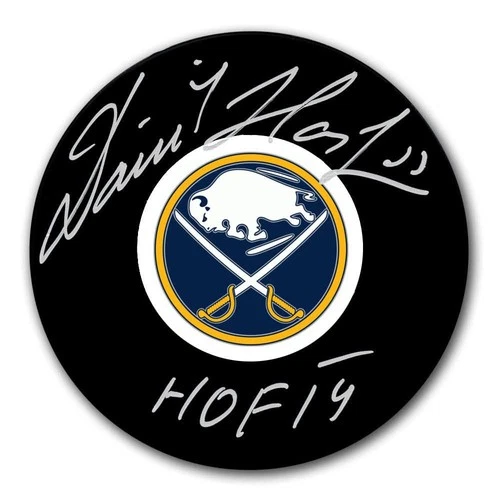Dominik Hasek Buffalo Sabres HOF Autographed Puck