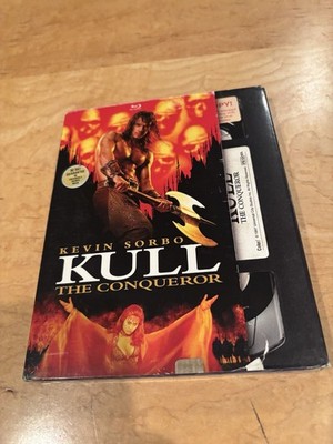 Kull The Conqueror 1997 (Blu-ray, 2021) Kevin Sorbo Tia Carrere Retro Slipcover
