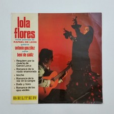 LOLA FLORES Recita Poemas De Rafael De Leon 22.086 SGAE LP Vinyl VG+nr++ Cvr VG+