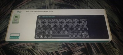 Multimedia Funktastatur Kabellos Rii K18 Plus *NEU mit OVP*