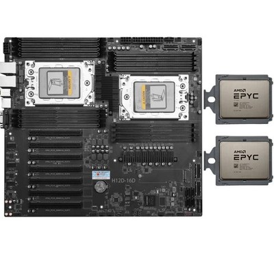 HUANANZHI H12D-16D +2xAMD EPYC 7T83 Milan 64c/128t unlocked OEM Version of 7763