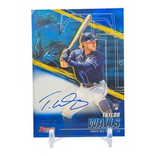 2021 Bowman's Best of Blue Refractor /150 Taylor Walls #B21-TW Rookie Auto RC