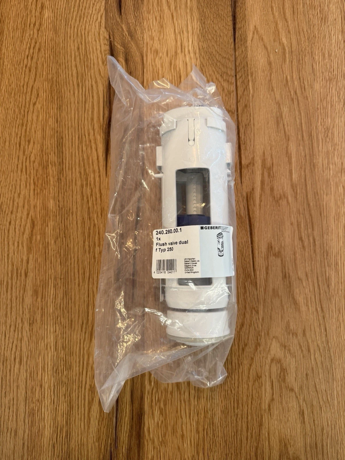 Geberit 240.280.00.1 Ideal Replacement Dual Flush Valve Main Body Type 250 - New