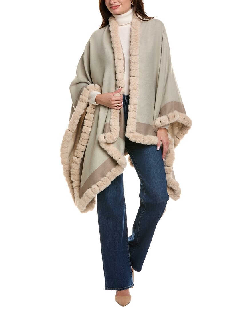 La Fiorentina Colorblocked Ruana Womens Beige 21890₽