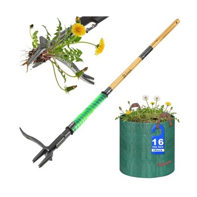 Weed Puller Tool, Heavy Duty Gardening Hand Tools with 4-Claw S... FAST USA SHIP