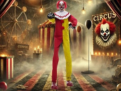 Animated Pesky The Clown Prop Circus Carnival Halloween Haunted House Zombie New