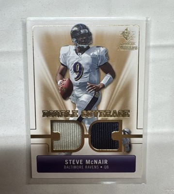 2007 SP Rookie Threads Steve McNair GAME-USED Dual Jersey Color Patches 