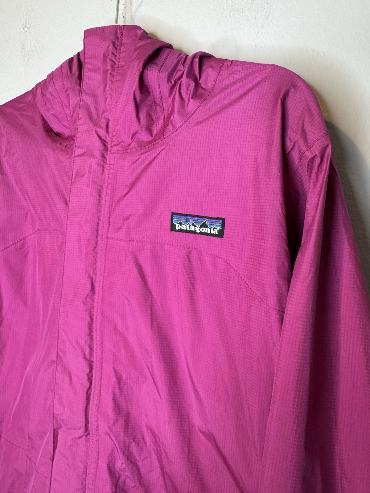 Women’s Patagonia Rain Jacket Large H2NO Torrentshell Pink/purple Hue Hooded thumbnail 4