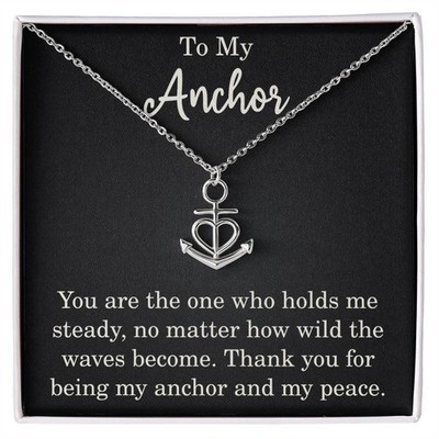 To My Anchor Necklace Anniversary Jewelry for Her Women Valentines Day Thoughtfu