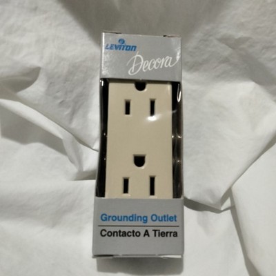 LEVITON Decora Ivory Duplex Grounding Receptacles Outlet 15A 125V 5325-ISP
