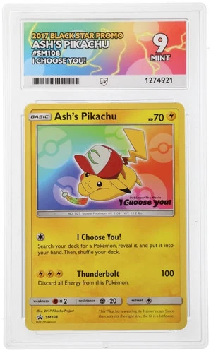 Ash's Pikachu SM108 | I Choose You Promo | Ace 9 | Pokemon TCG