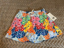 Crown  Ivy Kids Girl 6X Floral Skirt Skort 2025 NWT Colorful Bright Color
