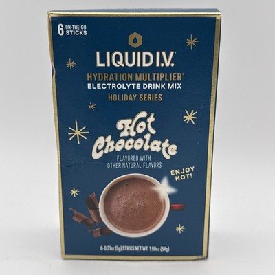 Liquid IV Hydration Multiplier  Holiday Series Hot Chocolate 6 SticksElectrolyte
