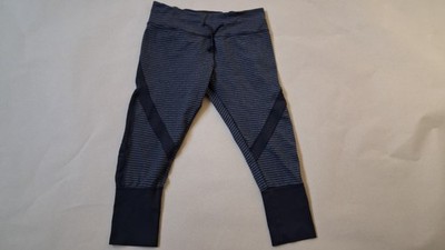 kyodan Sporthose kurz 3/4 schwarz grau gestreift Gr M