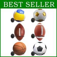 Secure Wall Mount Sports Ball Holder - Football, Basketball