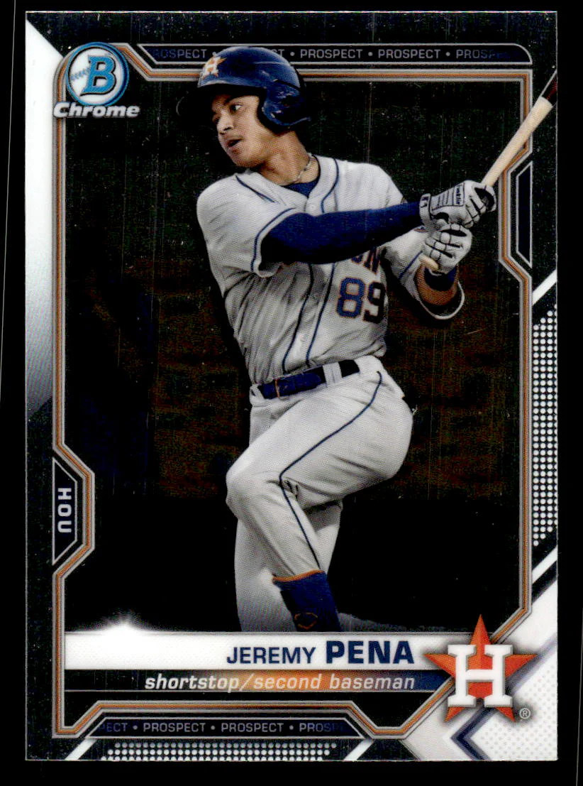 2021 BOWMAN CHROME JEREMY PENA BCP-190 MINT PROSPECTS BASEBALL HOUSTON ASTROS