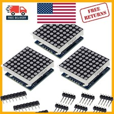 Versatile 8x8 Dot Matrix Led Display Module - 3 Pcs Kit For Electronics Projects Versatile 8x8 Dot Matrix Led Display Module - 3 Pcs Kit For Electronics Projects