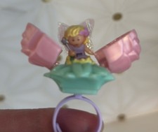 Vintage Rare Polly Pocket Secret Rose Fairy Ring Complete 1993