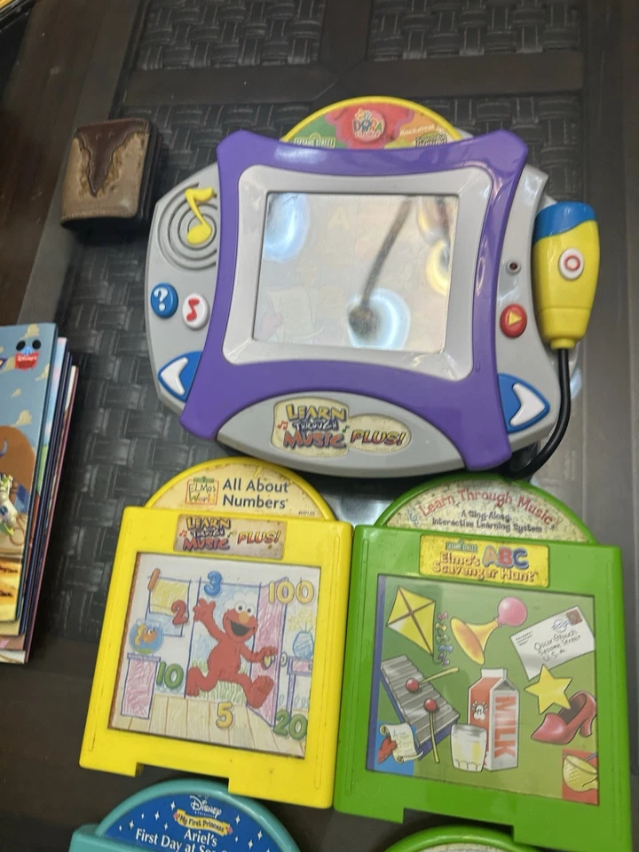 2004 Mattel Learn Through Music w/ Cartridge Sesame St Dora & Spongebob +4 More - Image 3 of 4