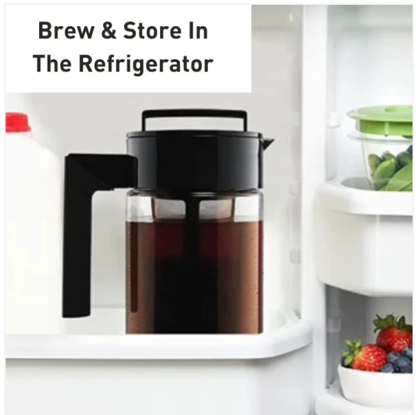 Deluxe Brew Coffee Maker - Airtight Pitcher with Leak-Free Lid - BPA-Free Cold B - Image 3 of 4