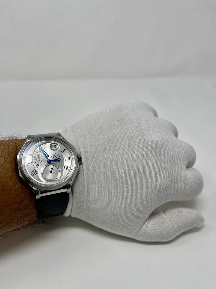 Gevril Marchese GV2 Luxury Watch Leather Strap Black Band 42420 - Image 2 of 4