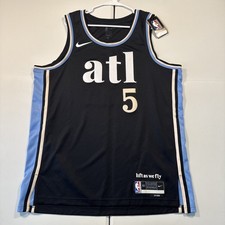 NWT Men's 52 XL Nike NBA Swingman Atlanta Hawks Djounte Murray City Jersey