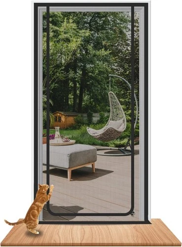 Earrck Pet Mesh Door Curtain Zipper – 101x224cm
