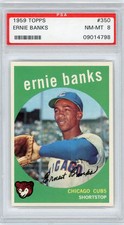 1959 Topps Ernie Banks #350 PSA 8