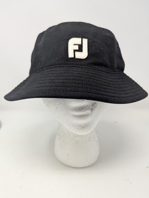 FootJoy DRYJOYS ブラック XL FootJoy DryJoys Hat Bucket Fitted Mens Med Black Golf Rain Water