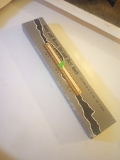 Vintage Tie/Belt Rack Organizer Wall Mount Closet Rod 36 hook Wood/Brass