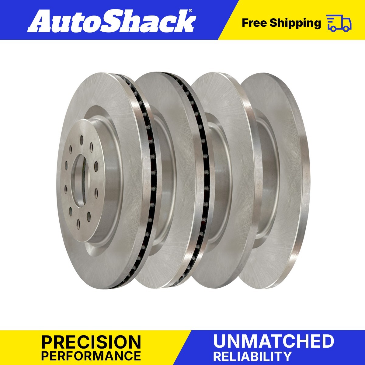 High-Performance Front & Rear Brake Rotors Set for Jeep Compass