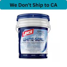 ELASTOMERIC ROOF SEALER 5 Gallon White Coating Waterproof Rubberized Cool RV