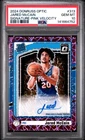 Jared McCain /79 Signature Pink Velocity Rated Rookie RC PSA 10 2024 313 Panini