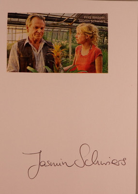 Autogramm deutsche Film- und TV Schauspielerin Jasmin Schwiers (121404)