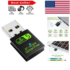 Driver-Free Mini WiFi  Bluetooth Adapter - 600Mbps Dual Band Wireless Receiver