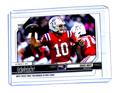 2024 Panini Instant NFL Drake Maye /2434 FIRST START Rookie RC #83 Patriots