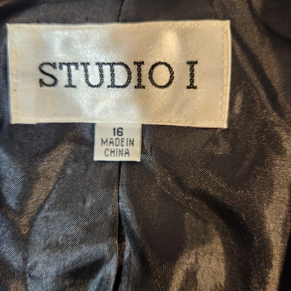 Blazer Studio I Mujer 16 Rosa Negro Tweed Forrado a Cuadros Chaqueta Acrílico Poliéster Foto 2 de 4