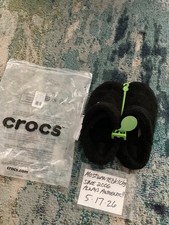 DS 2022 Crocs Classic Cozzzy Slipper Black Men  s Sz 13