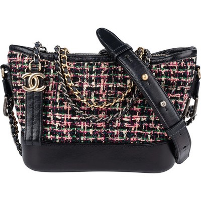 Chanel Tweed  Gabrielle Bicolor Chain Small Crossbody Bag Coco CC Tasche