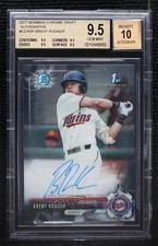 2017 Bowman Draft Chrome Pick Brent Rooker #CDA-BR BGS 9.5 GEM MINT Auto 0rm6