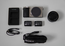 Sony Alpha a6000 (Silver) Camera body + 16-50mm oss lens (black) 