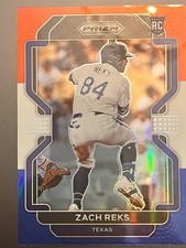 2022 Panini Prizm #116 Zach Reks Red/White/Blue Prizm